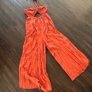 Elegant Coral Jumpsuit